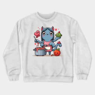 Cooking monster mama Crewneck Sweatshirt